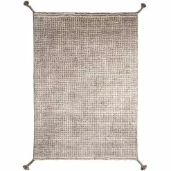 Woodnotes Tappeto Grid, Bianco - Grigio Chiaro