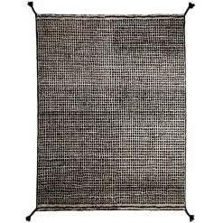 Woodnotes Tappeto Grid, Bianco - Nero