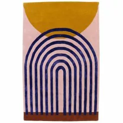 Finarte Tappeto Atrium, Rosa-oro