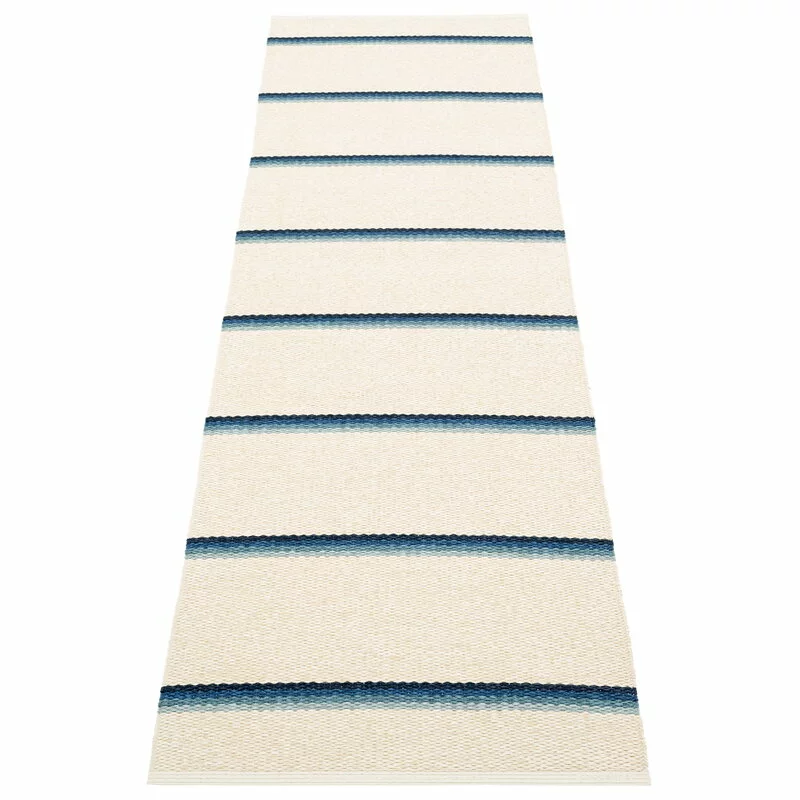 Pappelina Tappeto Olle 70 X 240 Cm, Blu - Vaniglia 3 Pappelina Tappeto Olle 70 X 240 Cm, Blu - Vaniglia