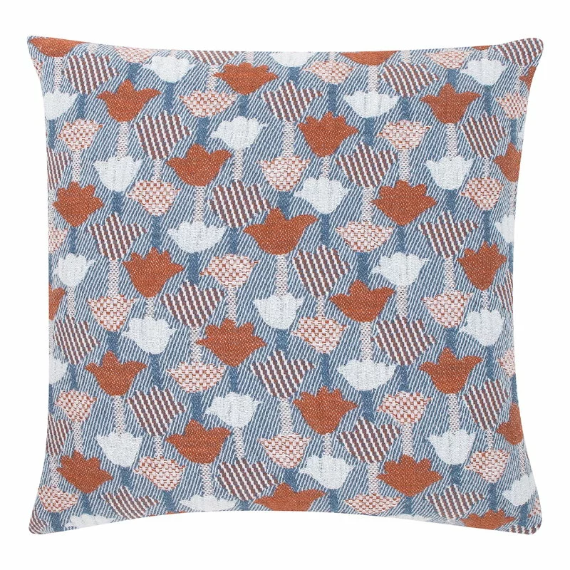 Lapuan Kankurit Fodera Per Cuscino Tulppaani, 45 X 45 Cm, Cannella - Blu 3 Lapuan Kankurit Fodera Per Cuscino Tulppaani, 45 X 45 Cm, Cannella - Blu