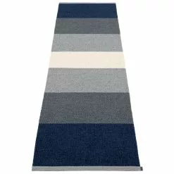 Pappelina Tappeto Kim 70 X 240 Cm, Blu Scuro