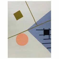 Finarte Tappeto Zeniitti 200 X 300 Cm, Grigio - Blu