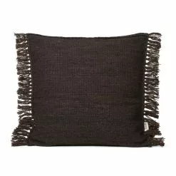 Ferm LIVING Cuscino Kelim Fringe, Piccolo, Dark Melange