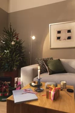 Røros Tweed Cuscino Åsmund Bold, 50 X 50 Cm, Rosa - Verde -Vendite Tappeti 2021 09 30 FDS Valmiit VVV 32