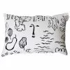 Saana Ja Olli Fodera Per Cuscino Onnenmaa, 40 X 60 Cm, Bianco - Nero -Vendite Tappeti 205SaanajaOlli 19 TH