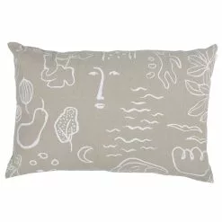Saana Ja Olli Fodera Per Cuscino Onnenmaa, 40 X 60 Cm, Beige - Bianco