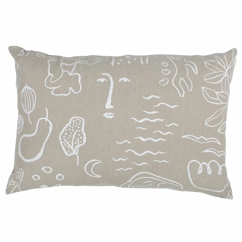 Saana Ja Olli Fodera Per Cuscino Onnenmaa, 40 X 60 Cm, Beige - Bianco 3 Saana Ja Olli Fodera Per Cuscino Onnenmaa, 40 X 60 Cm, Beige - Bianco