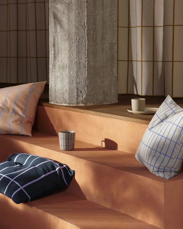 Marimekko Fodera Per Cuscino Tiiliskivi, 40 X 60 Cm, Verde Scuro - Lavanda 4 Marimekko Fodera Per Cuscino Tiiliskivi, 40 X 60 Cm, Verde Scuro - Lavanda - immagine 2