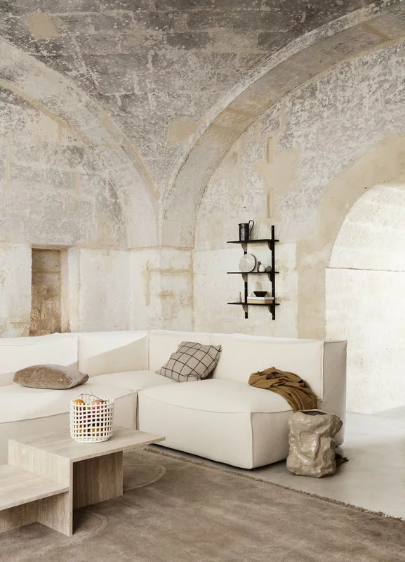 Ferm LIVING Cuscino Calm, 50 X 50 Cm, Beige - Nero 8 Ferm LIVING Cuscino Calm, 50 X 50 Cm, Beige - Nero - immagine 6