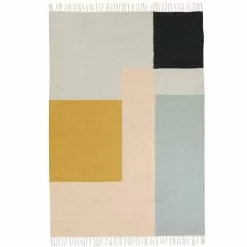 Ferm LIVING Tappeto Kelim, Squares, 140 X 200 Cm