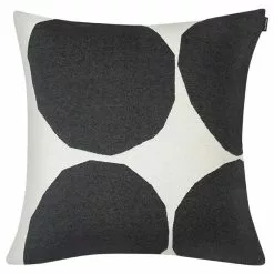 Marimekko Fodera Per Cuscino Kivet 50 X 50 Cm, Bianco Naturale - Nero