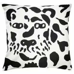 Iittala Fodera Per Cuscino OTC Cheetah, 47 X 47 Cm, Nero - Bianco