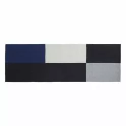Hay Tappeto Ethan Cook Flat Works, 80 X 250 Cm, Black And Blue