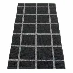 Pappelina Tappeto Ada 70 X 150 Cm, Nero - Granit Metallic