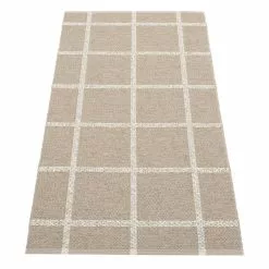 Pappelina Tappeto Ada 70 X 150 Cm, Dark Linen - Stone Metallic