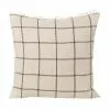 Ferm LIVING Cuscino Calm, 50 X 50 Cm, Beige - Nero -Vendite Tappeti 8ferm living 20 TH