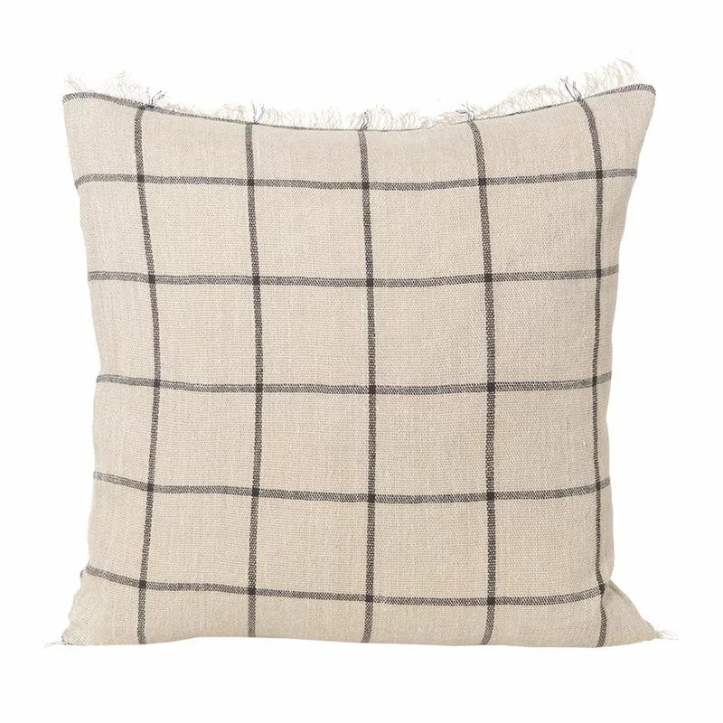 Ferm LIVING Cuscino Calm, 50 X 50 Cm, Beige - Nero 3 Ferm LIVING Cuscino Calm, 50 X 50 Cm, Beige - Nero