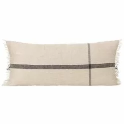 Ferm LIVING Cuscino Calm, 40 X 90 Cm, Beige - Nero