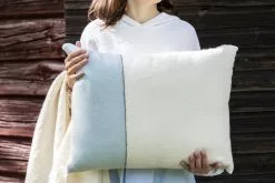 Tikau Cuscino Block, 45 X 60 Cm, Blu - Righe Nere 10 Tikau Cuscino Block, 45 X 60 Cm, Blu - Righe Nere -Vendite Tappeti Cushion blue black stripe 4