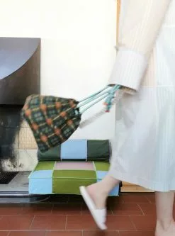 Juslin Maunula Pouf Da Pavimento, 60 X 60 Cm, Giada -Vendite Tappeti JM 3