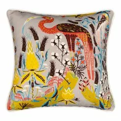 Klaus Haapaniemi & Co Fodera Per Cuscino Crane, Lino-cotone, Grigia