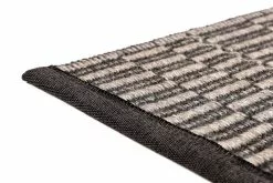 VM-Carpet Tappeto Duo Latua, Grigio - Nero -Vendite Tappeti Latua 7779 grey black corner