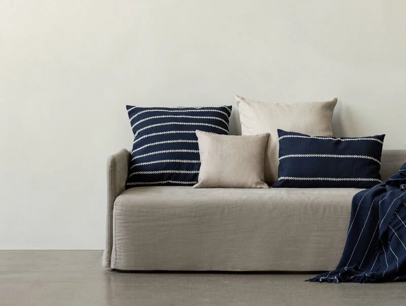 Menu Cuscino Losaria, 60 X 60 Cm, Indigo - immagine 5