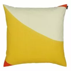 Marimekko Fodera Per Cuscino Savanni, 50x50 Cm, Giallo-rosso-giallo Chiaro