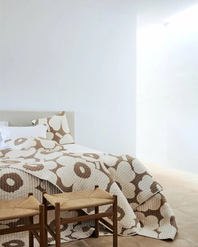 Marimekko Cuscino Unikko, 60 X 60 Cm, Beige - Bianco Naturale 4 Marimekko Cuscino Unikko, 60 X 60 Cm, Beige - Bianco Naturale - immagine 2