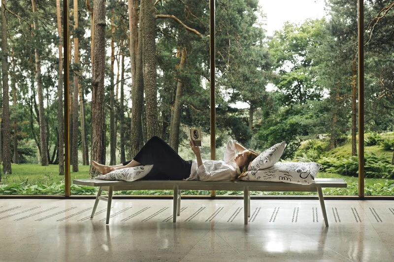 Saana Ja Olli Fodera Per Cuscino Onnenmaa, 40 X 60 Cm, Bianco - Nero 6 Saana Ja Olli Fodera Per Cuscino Onnenmaa, 40 X 60 Cm, Bianco - Nero - immagine 4