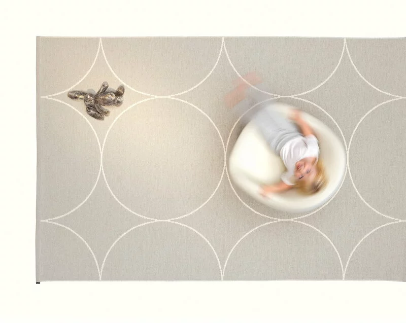 Pappelina Tappeto Boo 70 X 100 Cm, Lino - Vaniglia 5 Pappelina Tappeto Boo 70 X 100 Cm, Lino - Vaniglia - immagine 3