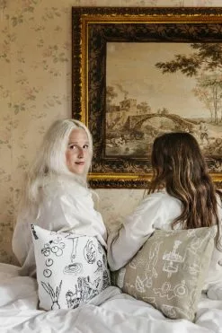 Saana Ja Olli Fodera Per Cuscino Mielenmaisemia 40 X 60 Cm, Bianco - Nero -Vendite Tappeti Saana ja Olli Mielenmaisemia Mindscapes hi res 01