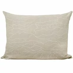 Saana Ja Olli Fodera Per Cuscino Rakkauden Meri, 60 X 80 Cm, Beige - Bianco