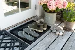 Tica Copenhagen Zerbino Lines, 45 X 75 Cm, Nero 11 Tica Copenhagen Zerbino Lines, 45 X 75 Cm, Nero -Vendite Tappeti TICA Doormat Lines 00661 45x75 5710555006611 m