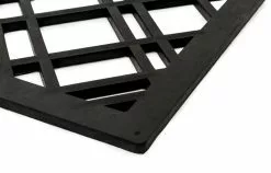 Tica Copenhagen Zerbino Lines, 60 X 90 Cm, Nero 10 Tica Copenhagen Zerbino Lines, 60 X 90 Cm, Nero -Vendite Tappeti TICA Doormat Lines closeup 1