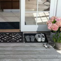 Tica Copenhagen Vassoio Poggiascarpe Lines, M, Nero -Vendite Tappeti Tica copenhagen Tray medium LINES1