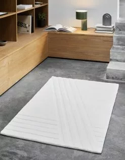 Woud Tappeto Kyoto, 90 X 140 Cm, Bianco Naturale -Vendite Tappeti WOUD SS22 KYOTO OFF WHITE TANGENT ARKIV 2022