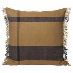 Ferm LIVING Cuscino Dry, 50 X 50 Cm, Sugar Kelp - Nero
