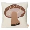 Ferm LIVING Cuscino Ricamato Forest, Porcini
