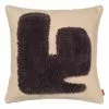 Ferm LIVING Cuscino Lay, 50 X 50 Cm, Sabbia - Marrone Scuro -Vendite Tappeti fermLIVING AW22 LayCushion SandDarkBrown pack 1