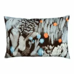 Marimekko Fodera Per Cuscino Kuisma 40 X 60 Cm, Marrone Scuro - Rosso - Bl