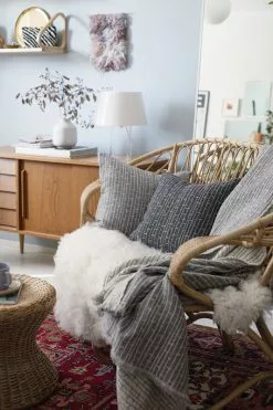 Lapuan Kankurit Fodera Per Cuscino Metsä 45 X 45 Cm, Grigio Chiaro -Vendite Tappeti lapuankankurit metsa blanket and cushion covers 1