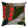 Marimekko Fodera Per Cuscino Rusakko, 50 X 50 Cm, Marrone - Blu - Rosso