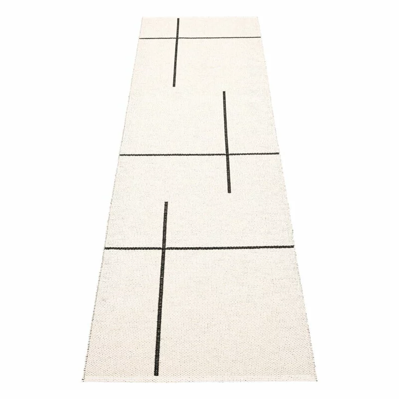 Pappelina Tappeto Fred, 70 X 270 Cm, Nero - Vaniglia 4 Pappelina Tappeto Fred, 70 X 270 Cm, Nero - Vaniglia - immagine 2