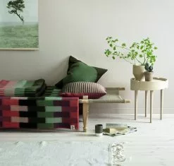 Røros Tweed Cuscino Åsmund Bold, 50 X 50 Cm, Rosa - Verde -Vendite Tappeti smund 4151 og 4251